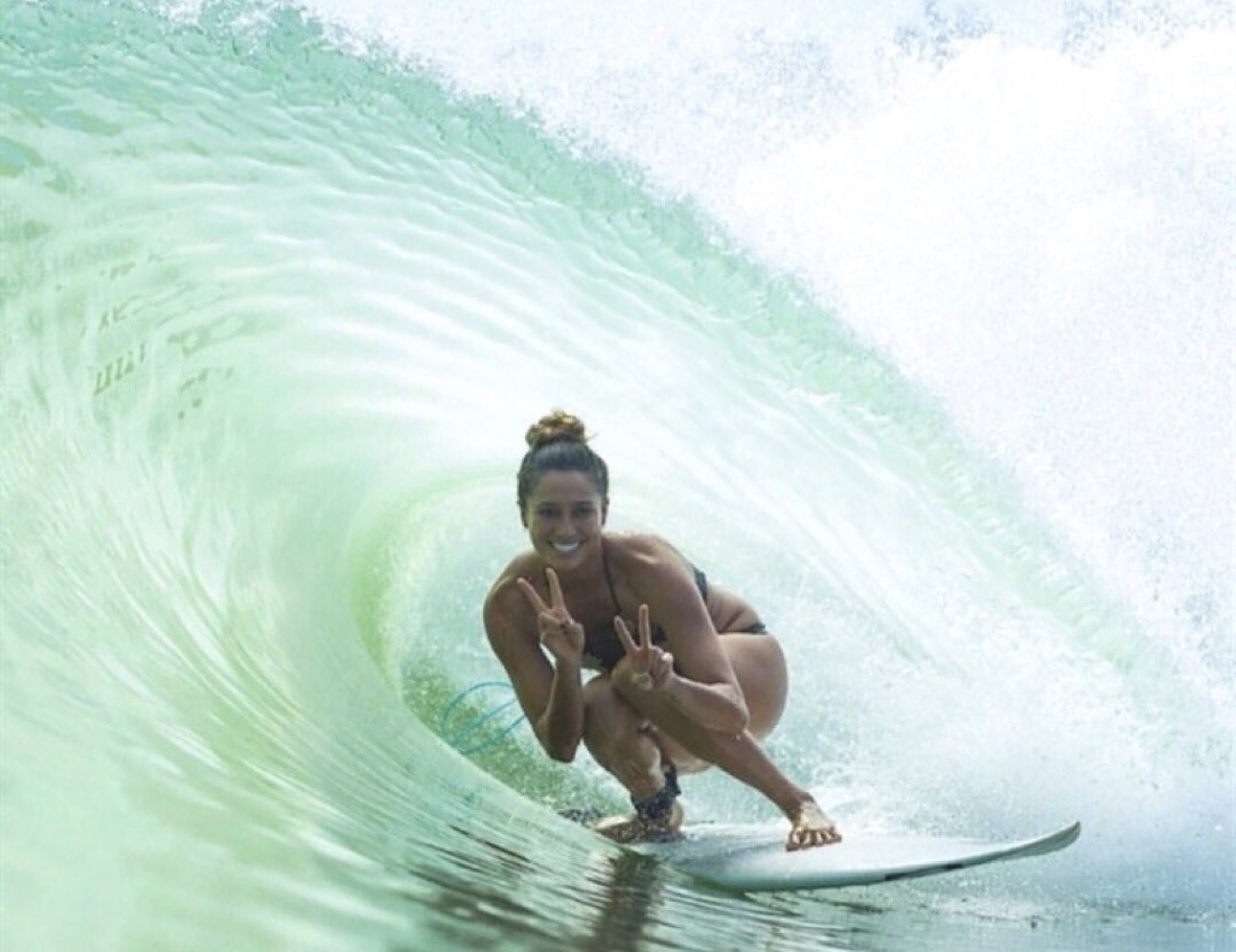 Epic morning glass surf swell at sunrise